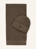 Czapki damskie - Joop! Zestaw: Szalik I Czapka braun - miniaturka - grafika 1