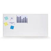 Inne meble biurowe - Ścianka akustyczna 1200 x 600 mm, biała - miniaturka - grafika 1