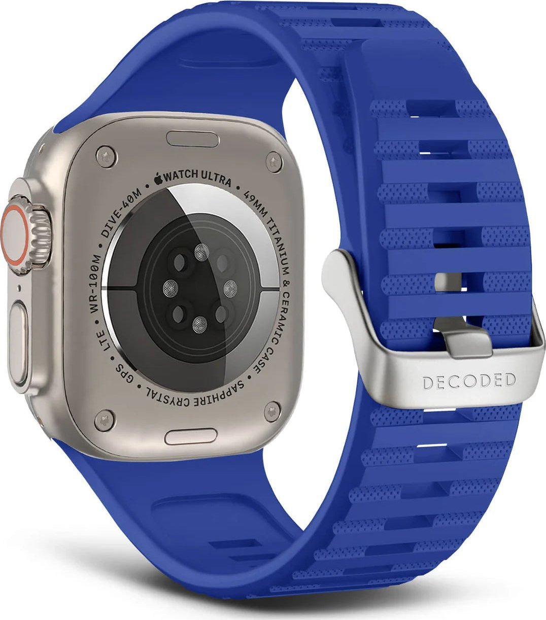 Decoded Decoded Silicone Ultra Traction Strap 42/44/45/49mm Galc Blue