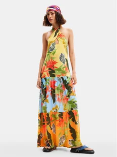 Desigual Sukienka letnia Tropi 24SWMW08 Kolorowy Loose Fit - Sukienki - miniaturka - grafika 1