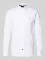 Koszule męskie - Koszula biznesowa o kroju regular fit z czystej bawełny - miniaturka - grafika 1