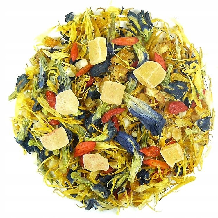 Herbata Owocowa Mango Indygo Pomarańcza melon goji 1kg Nowa Receptura