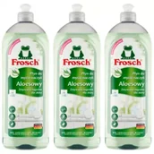 Środki do zmywarek - Frosch Płyn do mycia naczyń aloesowy Zestaw 3 x 750 ml - miniaturka - grafika 1