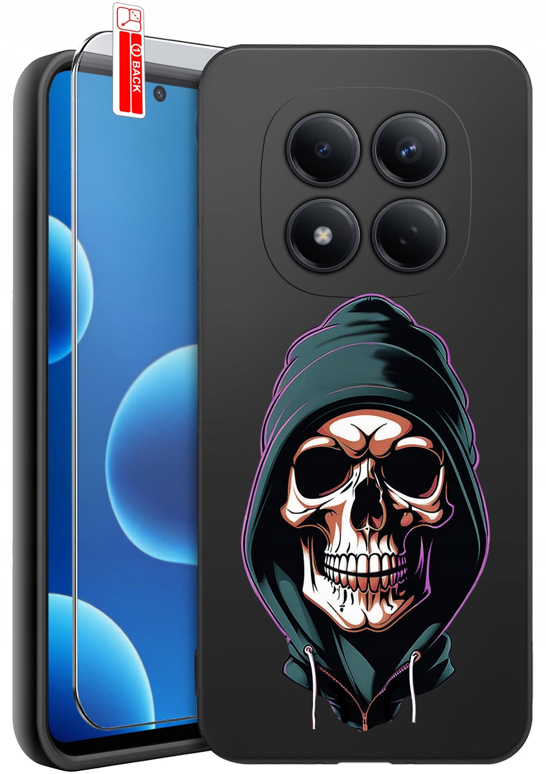 krainaGSM ETUI do Xiaomi Redmi Note 15 Pro 4G WZORY SILIKONOWE MATT CASE + SZKŁO