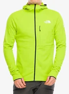 Bluzy sportowe męskie - Bluza z kapturem The North Face Summit Futurefleece FZ Hoodie - meadow grass - miniaturka - grafika 1