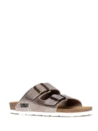 Klapki i japonki damskie - Sunbay Klapki "Trefle" w kolorze srebrnym - miniaturka - grafika 1