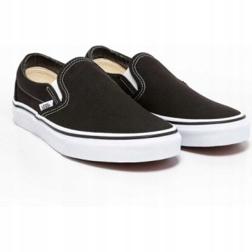Vans Classic Slip On Trampki Czarne Wsuwane Gładkie 38 U_a