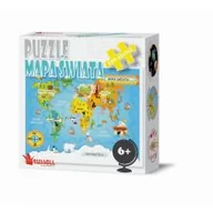 Puzzle - Russell Puzzle Mapa Świata 100 - miniaturka - grafika 1