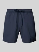 Kąpielówki męskie - Spodenki kąpielowe z detalem z logo i elastycznym pasem - miniaturka - grafika 1