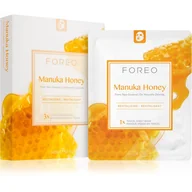 Maseczki do twarzy - Foreo Manuka Honey - maska do twarzy na tkaninie 3szt - miniaturka - grafika 1
