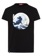 Koszulki męskie - Derbe - T-shirt męski  Wellenross, czarny - miniaturka - grafika 1