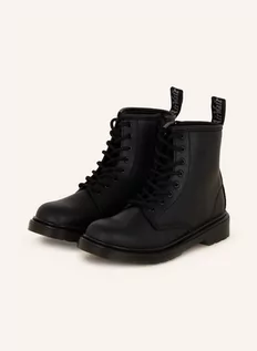 Botki damskie - Dr. Martens Botki Sznurowane 1460 Serena schwarz - grafika 1