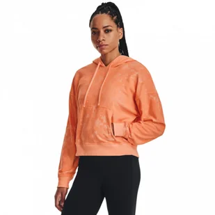 Damska bluza treningowa nierozpinana z kapturem Under Armour - pomarańczowa - UNDER ARMOUR - Bluzy sportowe damskie - miniaturka - grafika 1