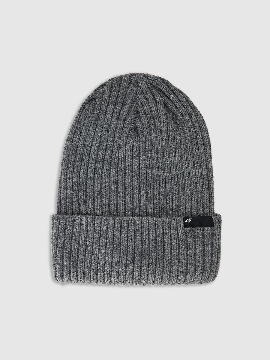 CZAPKA MĘSKA 4F ZIMOWA BEANIE Z OCPIELINĄ THINSULATE ACAPM673 L