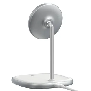 Baseus magnetyczna bezprzewodowa indukcyjna ładowarka Qi 15 W uchwyt na telefon podstawka (kompatybilna z MagSafe do iPhone) biały (WXSW-02) - Ładowarki do telefonów - miniaturka - grafika 4