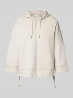Bluzy damskie - Bluza rozpinana oversized z kapturem - miniaturka - grafika 1