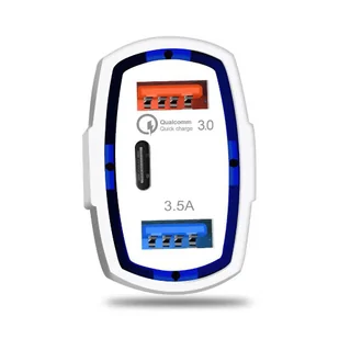 Wozinsky ładowarka samochodowa szybkie ładowanie Quick Charge 3.0 QC3.0 2xUSB / USB Typ C czarny (WCC-01) - Ładowarki samochodowe - miniaturka - grafika 9