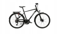 Rowery - Rower trekkingowy KROSS TRANS 7.0 rozmiar M Czarny - miniaturka - grafika 1