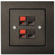 Gniazdka elektryczne - SOCKET FOR CONNECTING 2 SPEAKERS EPSILO - miniaturka - grafika 1