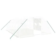 Szklarnie ogrodowe - Prolenta Premium - Szklarnia z ramą stalową biała 24 m² 6x4x2 m - miniaturka - grafika 1