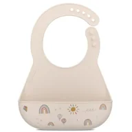 Śliniaki i fartuszki - Mepal Śliniak silikonowy z kieszonką Mio Sunshine & Rainbow 108034565245 - miniaturka - grafika 1