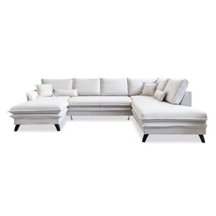 Jasnobeżowa rozkładana sofa w kształcie litery "U" Miuform Charming Charlie, prawostronna - Narożniki - miniaturka - grafika 1
