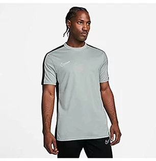 Koszulki męskie - Nike Męski top z krótkim rękawem Dri-Fit Academy, Wolf Grey/Black/White, DR1336-012, XS - grafika 1