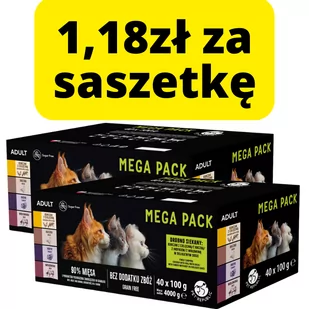 PetRepublic karma mokra dla kota kawałki w delikatnym sosie 80x100g - Mokra karma dla kotów - miniaturka - grafika 1