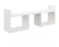 Półki do salonu - Półka wisząca, minimalistyczna, 90x18x32 cm, biały, mat - miniaturka - grafika 1