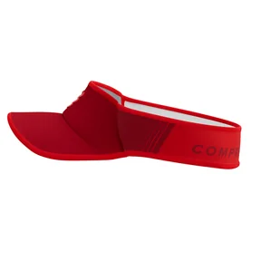 COMPRESSPORT Daszek biegowy VISOR ULTRALIGHT samba red - Czapki i chusty sportowe damskie - miniaturka - grafika 4
