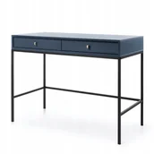 Toaletki - Toaletka biurko z szufladami Monne 104x50cm granat - miniaturka - grafika 1