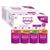 Mokra karma dla kotów - Megapakiet Whiskas 1+ Adult, saszetki, 96 x 85 g - Wybór dań klasycznych w sosie - miniaturka - grafika 1
