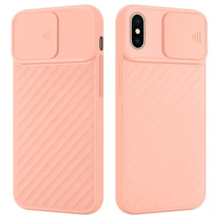 Etui ochronne Cadorabo do Apple iPhone XS MAX w kolorze różowym TPU ochrona kamery - Etui i futerały do telefonów - miniaturka - grafika 1