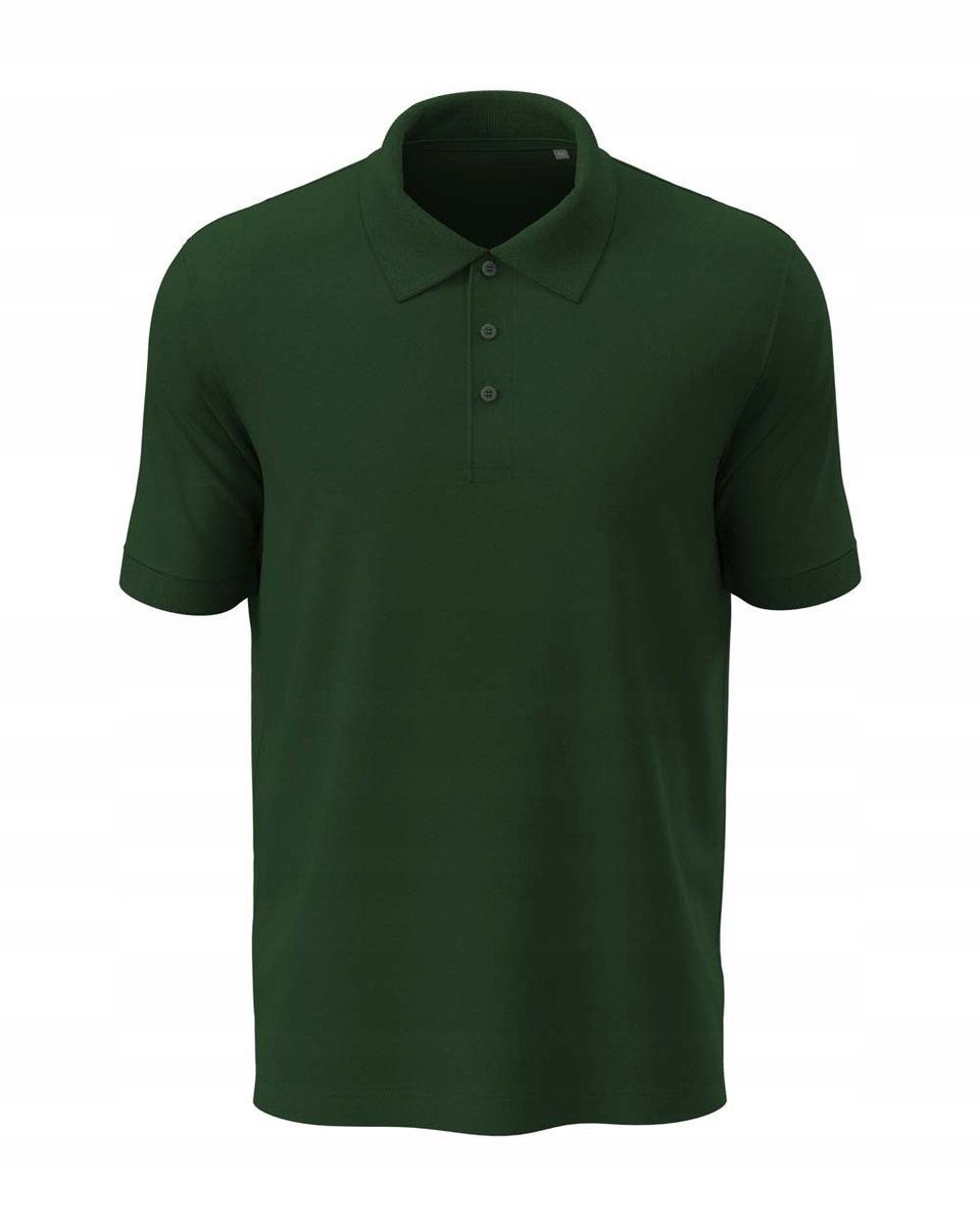Koszulka męska polo T-shirt Polówka Stedman ST9060 Green DUŻY ROZMIAR 4XL
