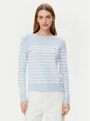 Swetry damskie - Tommy Hilfiger Sweter WW0WW40099 Błękitny Regular Fit - miniaturka - grafika 1