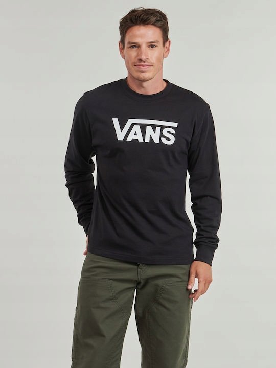 VANS KLASYCZNA CZARNA KOSZULKA MĘSKA Z DŁUGIM RĘKAWEM BAWEŁNA XXL 6FA