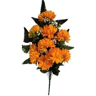 Sztuczne kwiaty - Sztuczny kwiat dekoracyjny Chryzantema, pomarańczowy, wysokość 60 cm - miniaturka - grafika 1