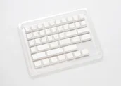 Gadżety dla graczy - Ducky Ducky Blank White PBT Set, MDA-Profil - 133 Keycaps, ANSI-US-Layout, ANSI-US-Layout - miniaturka - grafika 1