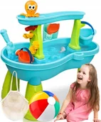 Zabawki do piasku - Stolik Wodny Dla Dzieci Wiaderko Piaskownica Stół Zabawki Ogrodu Plażowe - miniaturka - grafika 1