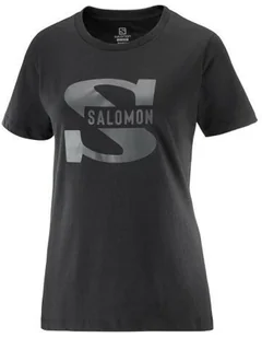 Koszulka Salomon Outlife Big Logo W Black - Koszulki sportowe damskie - miniaturka - grafika 1