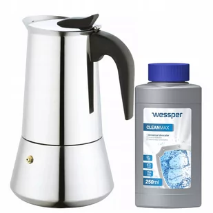Kawiarka Espresso 9 Filiżanek + Odkamieniacz 250Ml - Zaparzacze i kawiarki - miniaturka - grafika 1