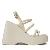 Sandały damskie - Sandały Melissa Melissa Jessie Platform Ad 33994 Beżowy - miniaturka - grafika 1