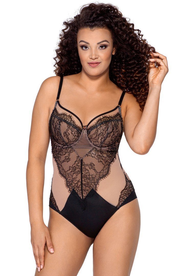 Ava Gorsety, body, pasy Body Model Jardin 021 Black - Ava - 95C