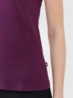 Bluzki damskie - Koszulka Damska 4F T-shirt Bluzka Bawełniana Dekolt w Serek F1990-50S-S - miniaturka - grafika 1