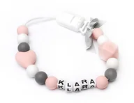 Akcesoria do smoczków - Silikonowa zawieszka z imieniem KLARA prezent niej - miniaturka - grafika 1