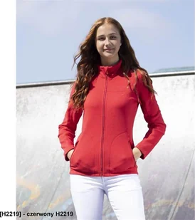 Ardon ARDON JOFLEX - Damska bluza polarowa stójka 2 kieszenie ozdobne płaskie ozdobne 100% poliester fleece, 280 g/m2 - czerwony H2219 S - Bluzy damskie - miniaturka - grafika 1