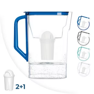 DZBANEK FILTRUJĄCY WODĘ 2,7L + 3X FILTR WESSPER - Dzbanki filtrujące - miniaturka - grafika 1