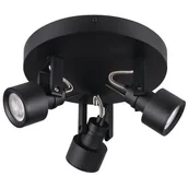 Lampy sufitowe - Plafon sufitowy KANLUX Sonda II EL-3O B Czarny - miniaturka - grafika 1