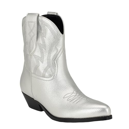 GUESS Damskie botki Ginette, Srebro 040, 41 EU
