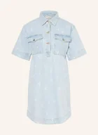 Sukienki - Neo Noir Sukienka Jeansowa Saras blau - miniaturka - grafika 1